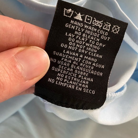 NWT Nightway Metallic Blue & Rose Gold Gown Size 12 - Picture 13 of 16